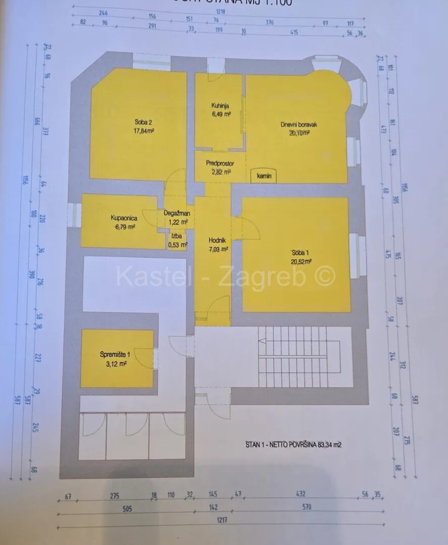 Stan - Britanac, Zagreb, 100m2