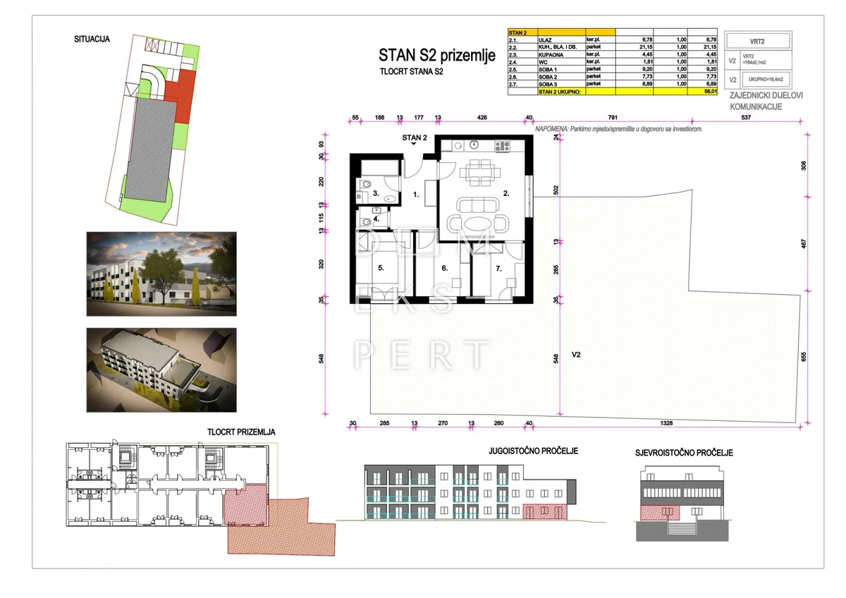 Stan - Peščenica - Žitnjak, 74.41m2