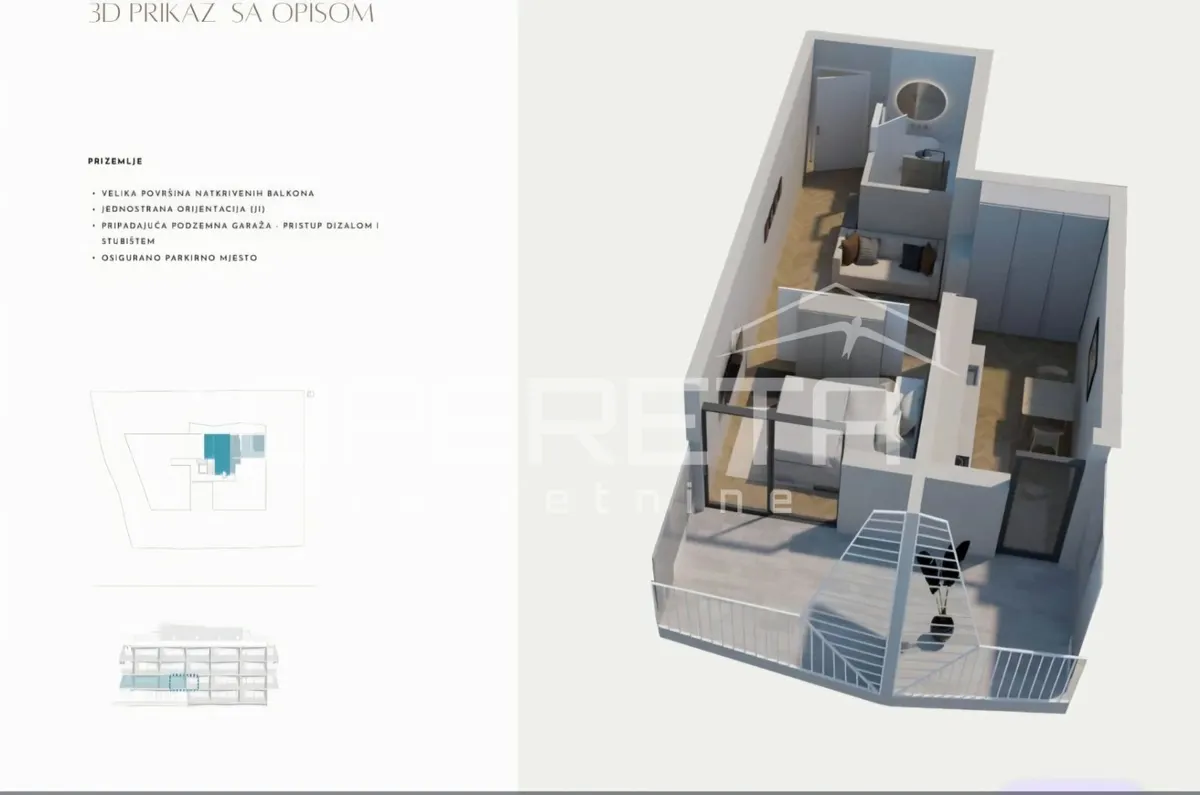 Apartment - put orišca, Split, Split, 42.35m2