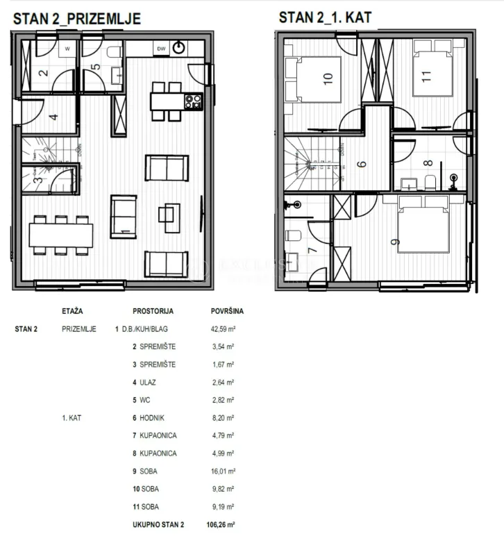 Apartment - Krk, 106.26m2