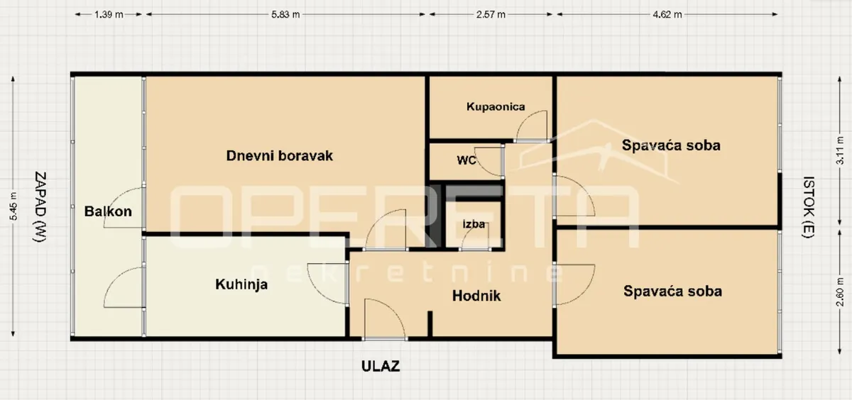 Stan - Aleja Pomoraca, Novi Zagreb - istok, Zagreb, 78m2