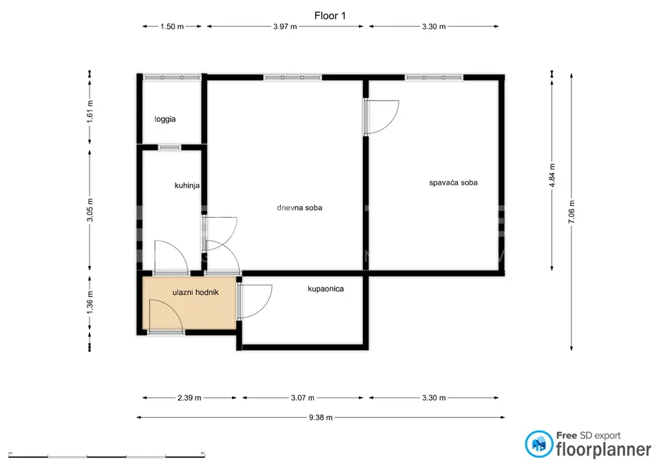 Apartment - Stenjevec, 46.98m2