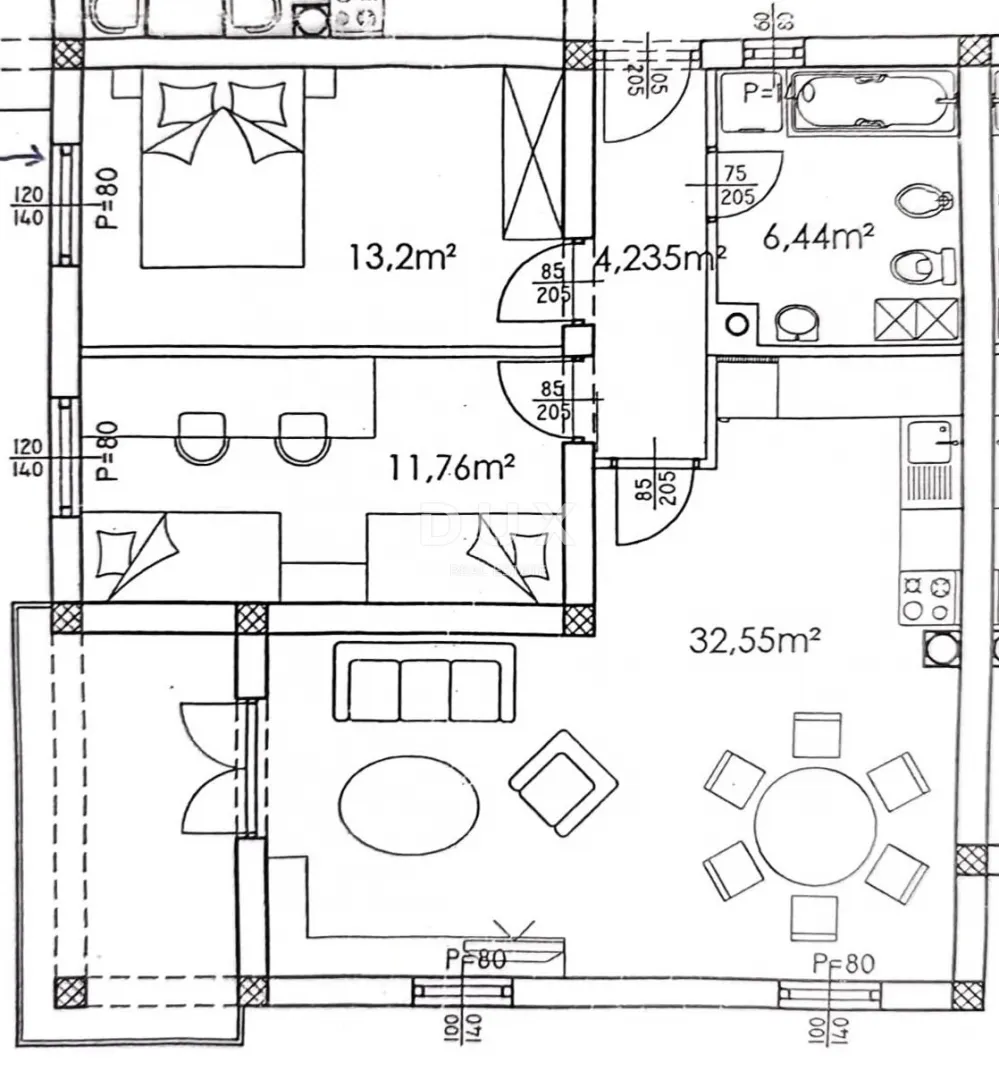 Apartment - Jelenje, 77.02m2