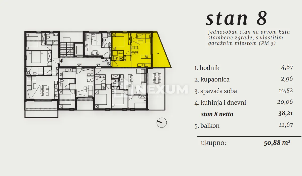 Stan - Okrug, 51m2