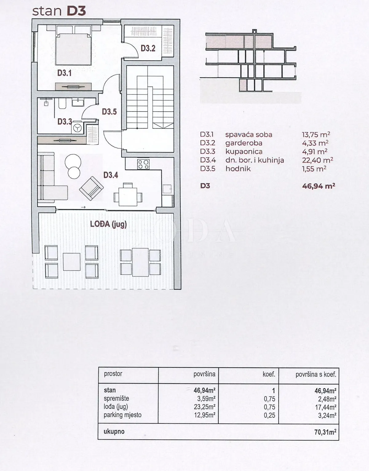 Apartment - Kraljevica, 70.31m2