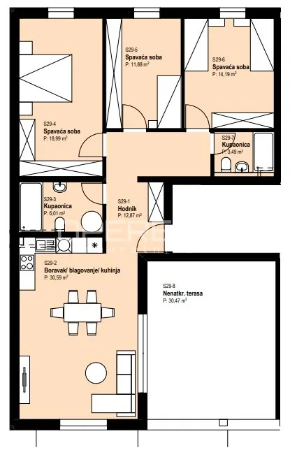 Apartment - II. Struge, Istok, Zagreb, 109m2