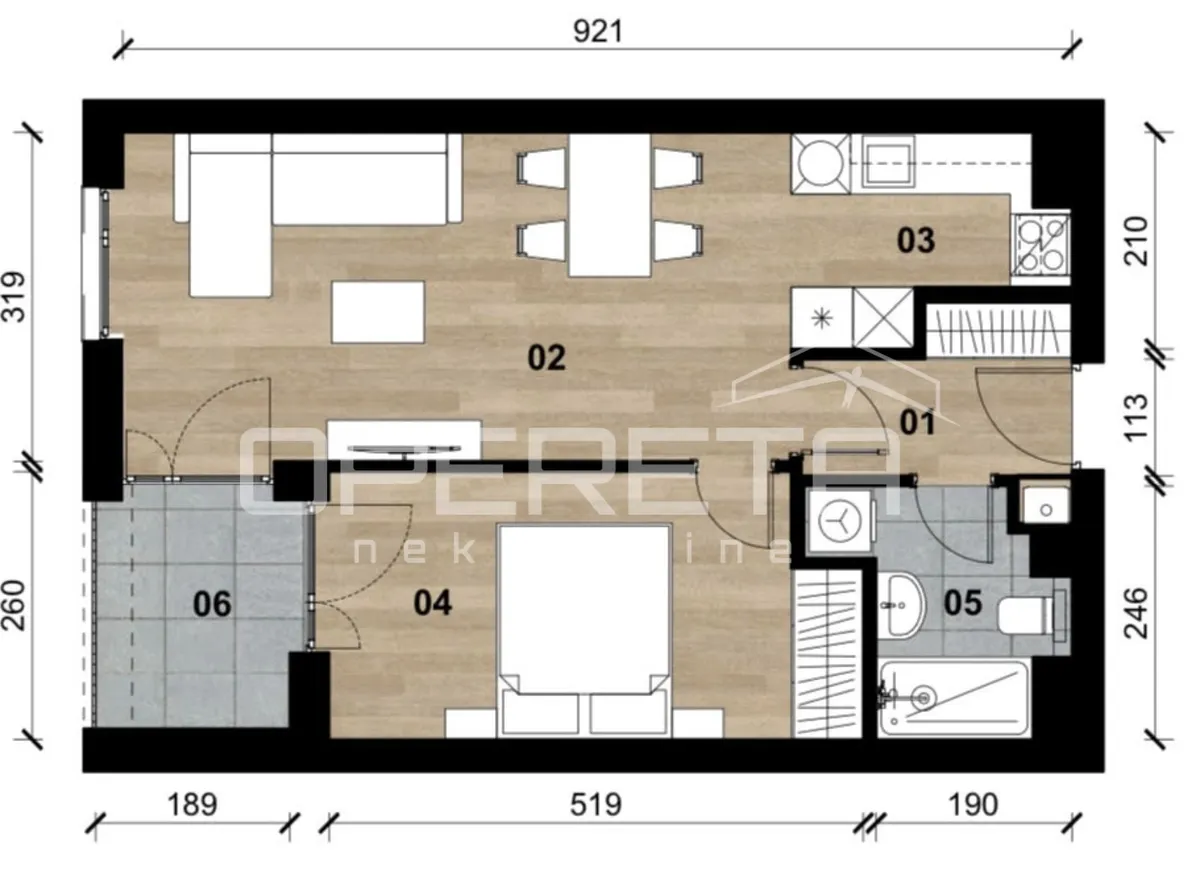 Stan - Bolnička, Vrapče-Podsused, Zagreb, 51m2