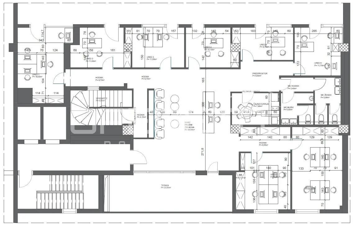 Ured - Radnička, Trnje, Zagreb, 225m2