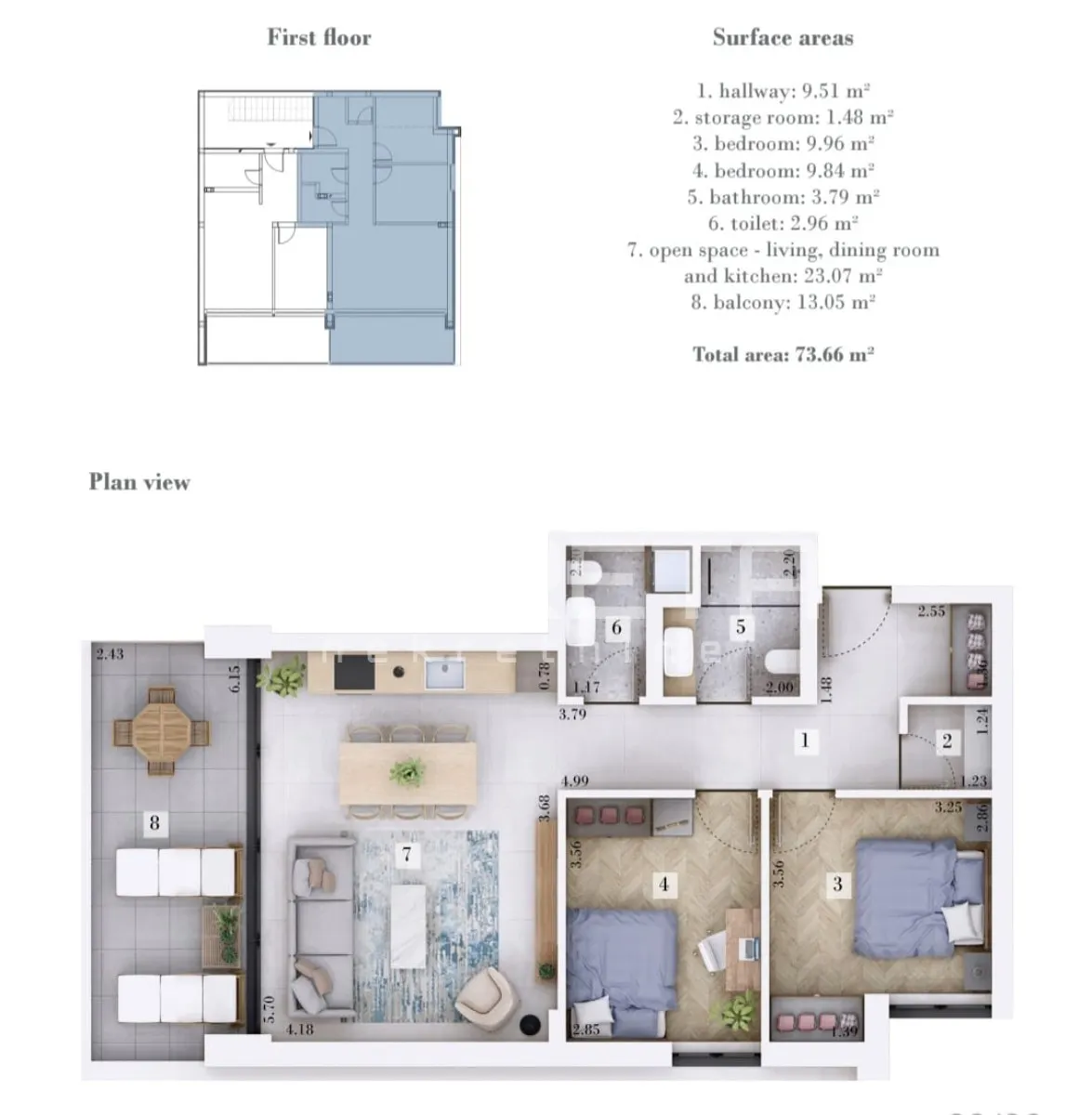 Stan - Rovinjsko Selo, Rovinj, Rovinj, 74m2