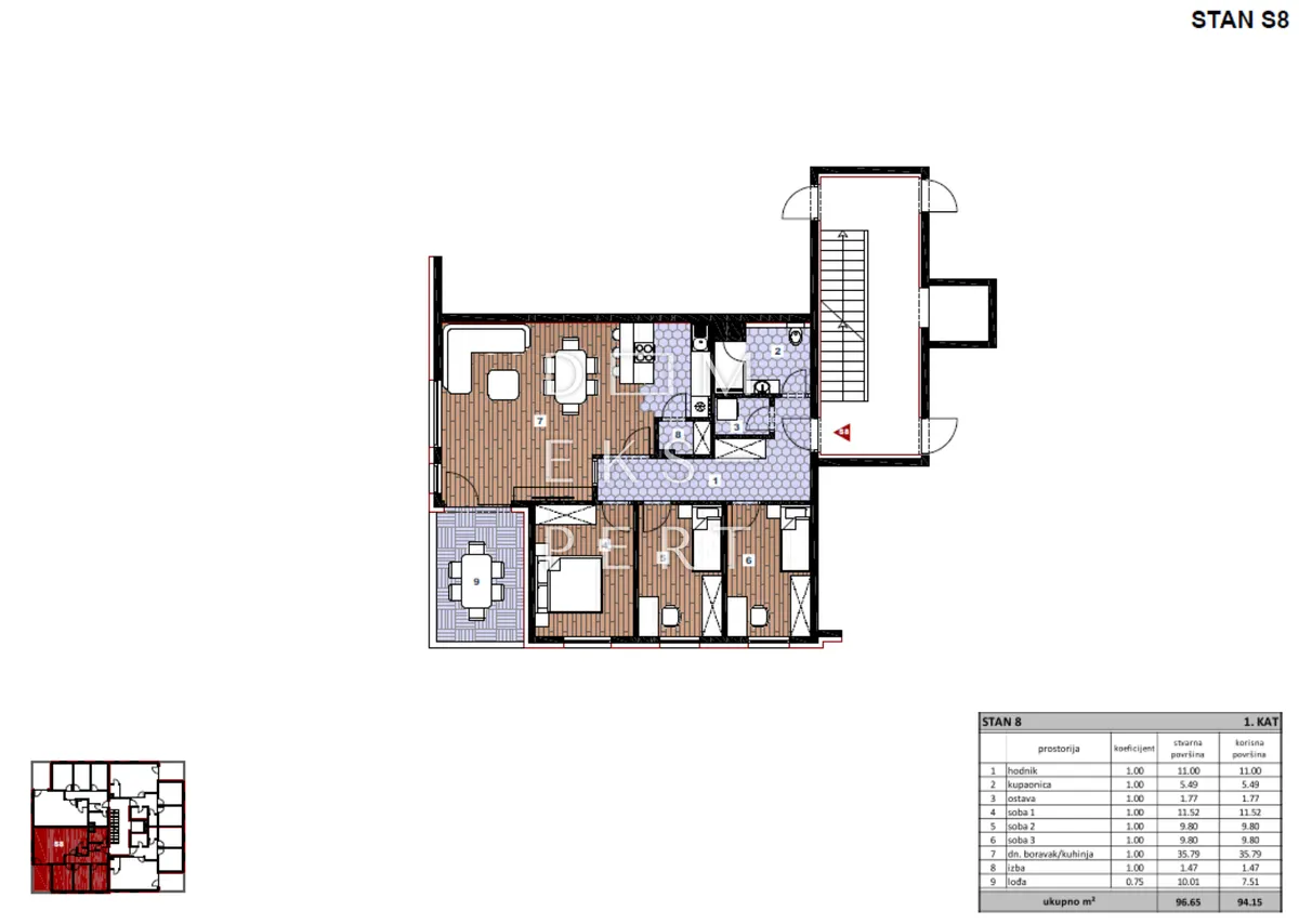 Stan - Sesvete, 94.15m2