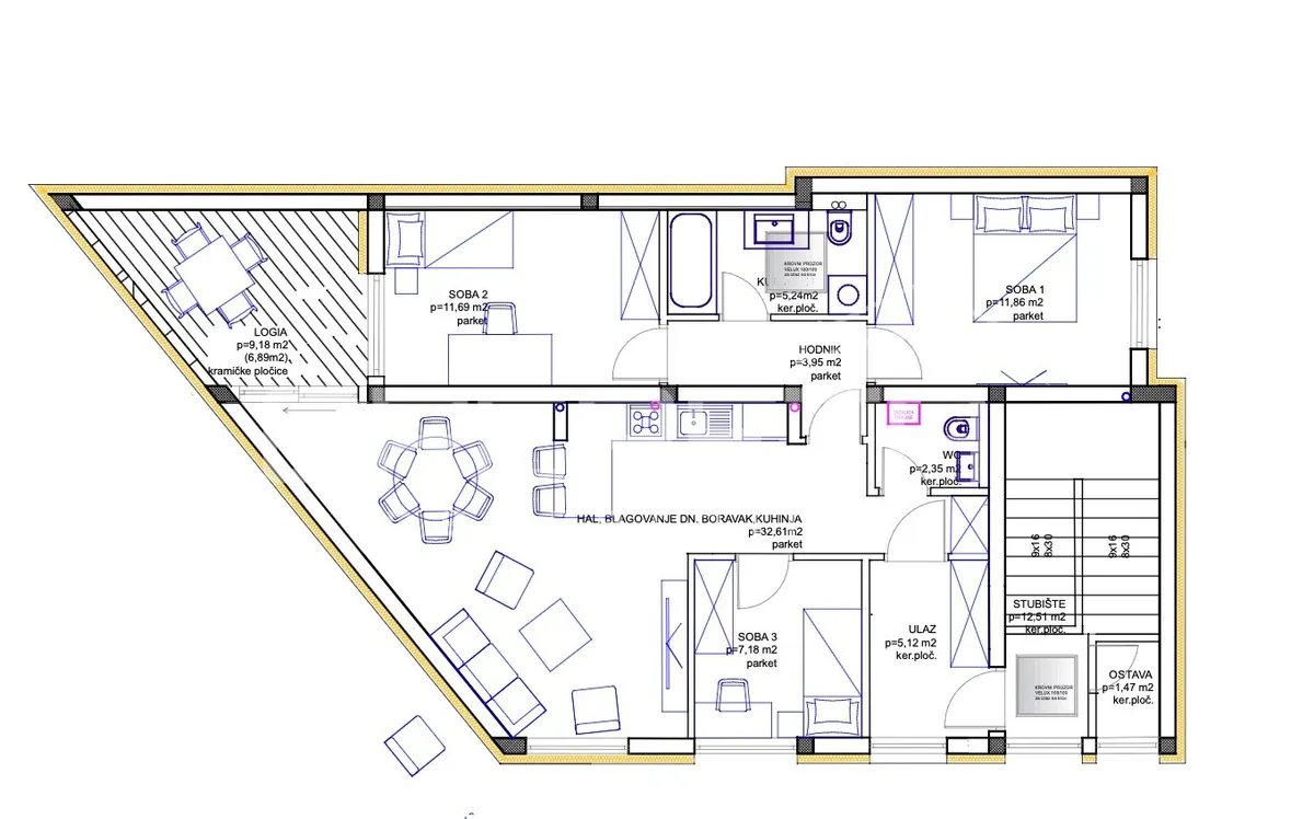 Apartment - Gornjostupnička, Novi Zagreb - zapad, Zagreb, 140m2