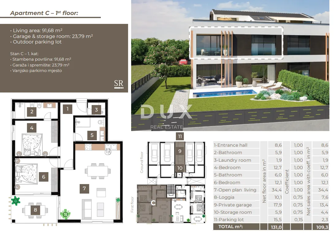 Apartment - Rovinj, 109.34m2
