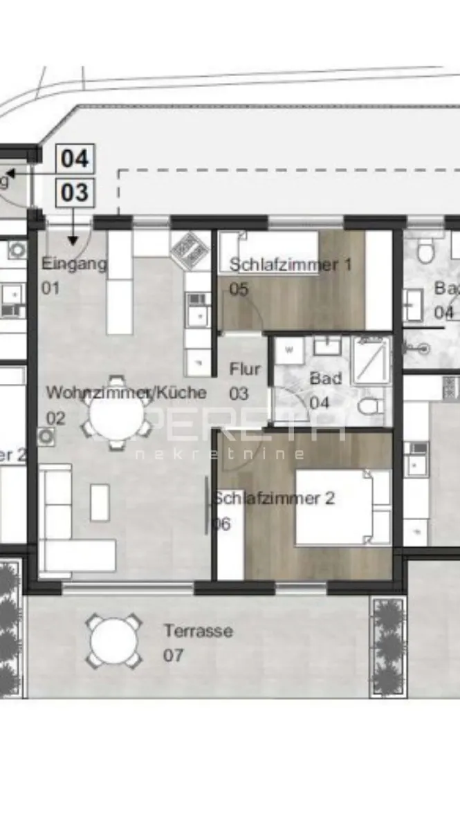 Stan - Tar, Poreč, Poreč, 74.65m2