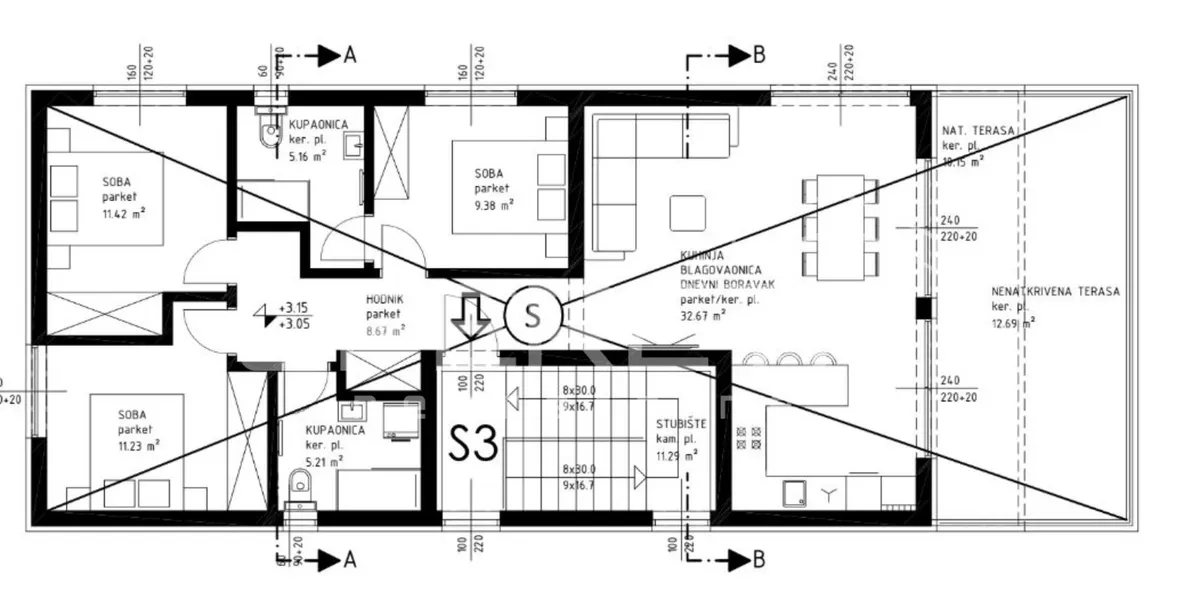 Apartment - Sabunike, Sabunike, Nin, 110m2