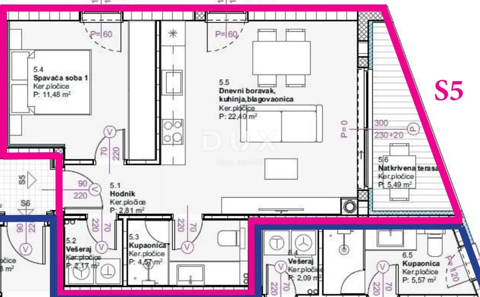 Stan - Vodice, 61.42m2