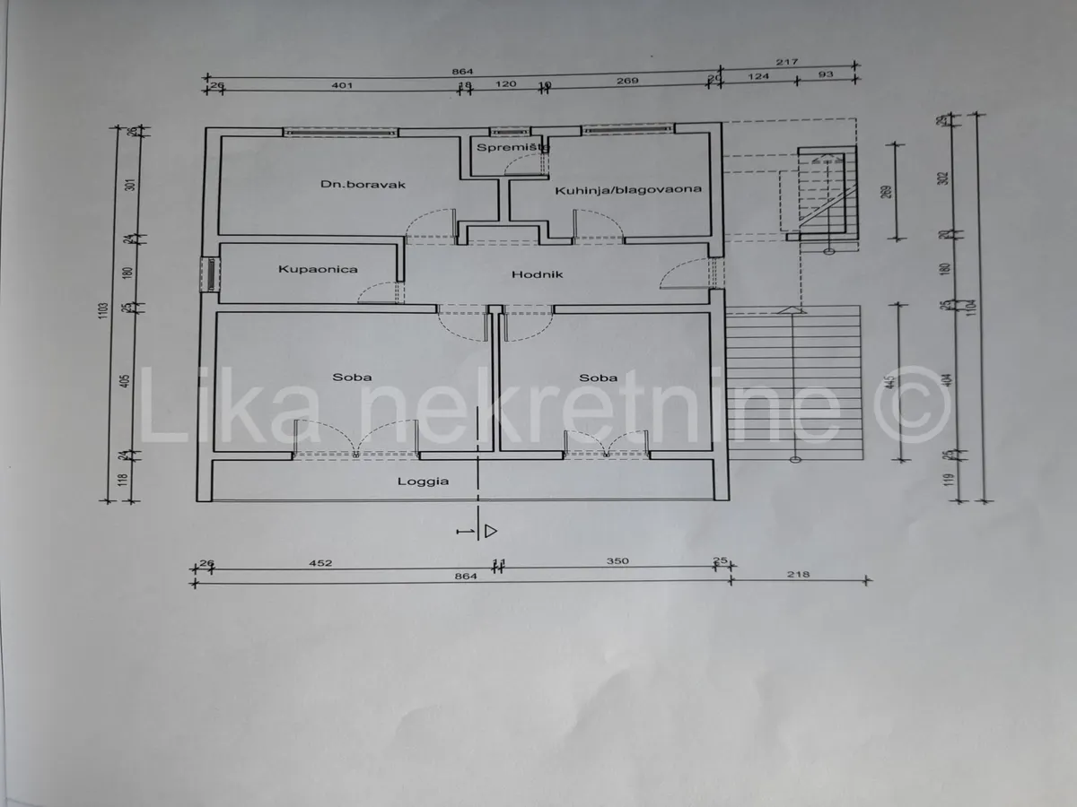 Apartment - Karlobag, 110.44m2