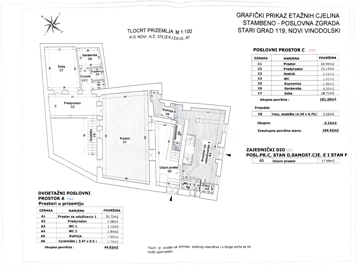 Poslovni Prostor - Novi Vinodolski, 173.71m2