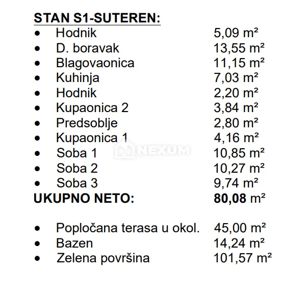 Stan - Okrug, 80m2