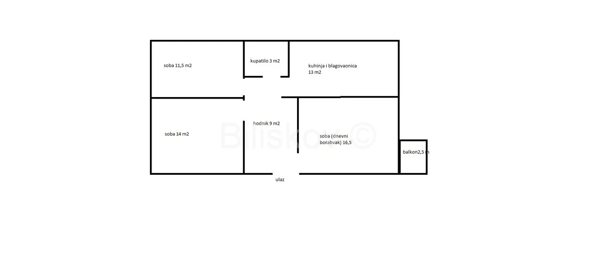 Apartment - Bol, Split, 68.6m2