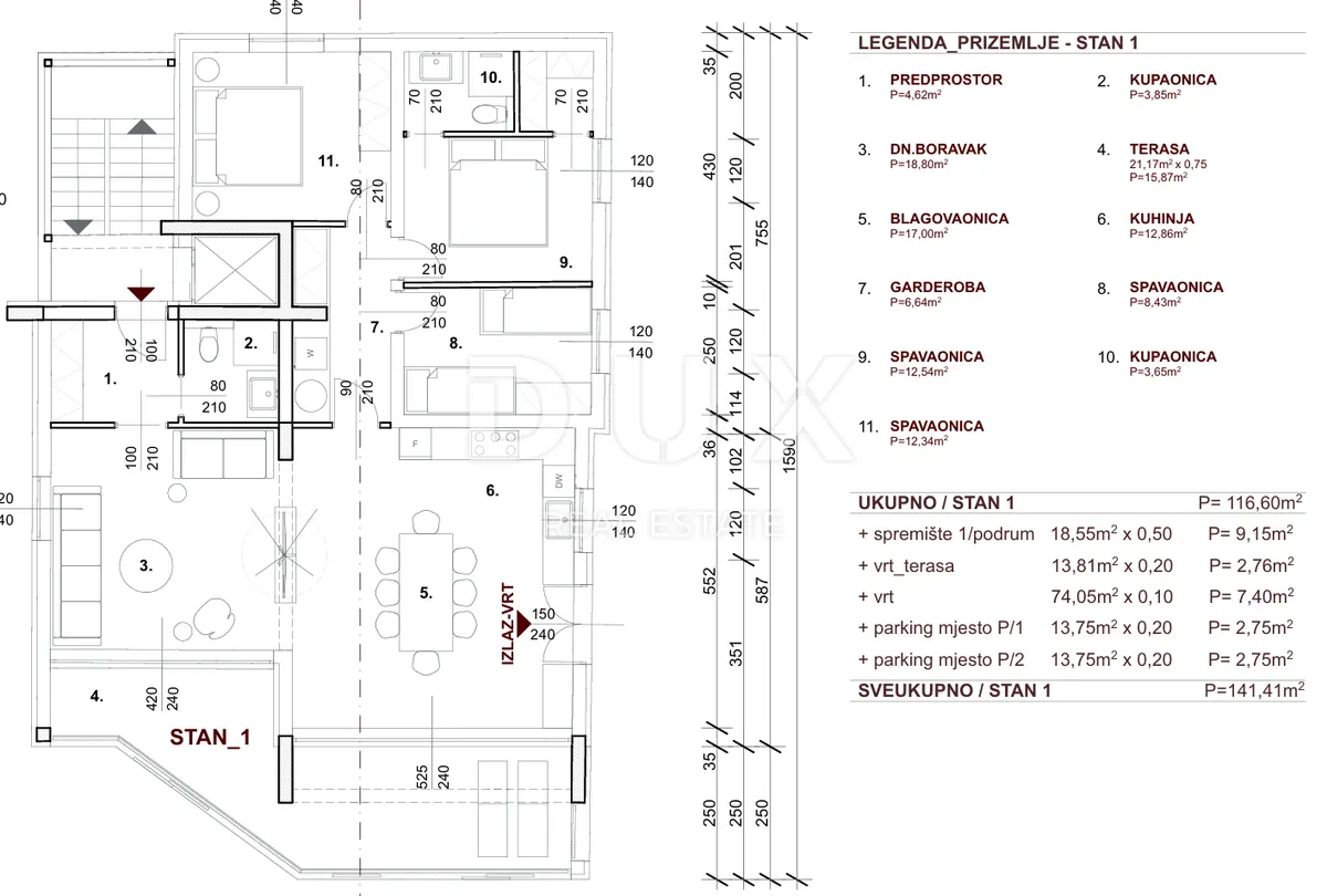 Stan - Zadar - Okolica, 141.41m2