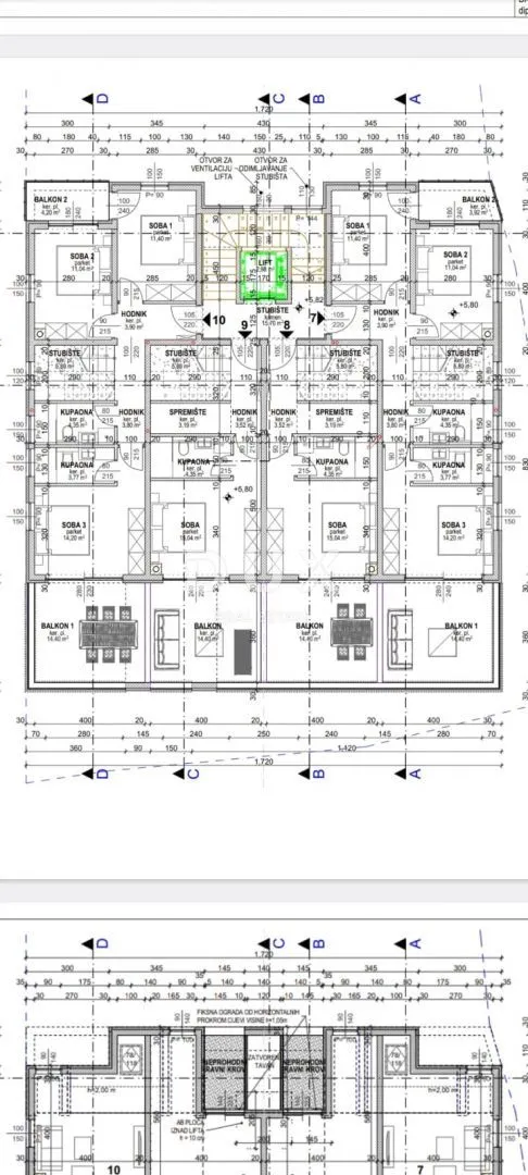 Stan - Povljana, 85.36m2