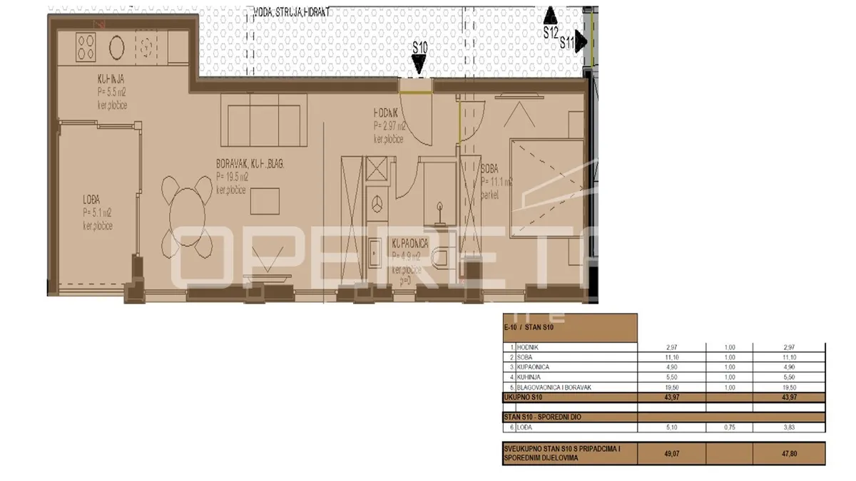 Apartment - Višnjik, Zadar, Zadar, 50m2