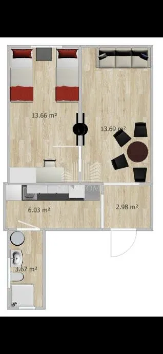 Apartment - Donji Grad, 36m2