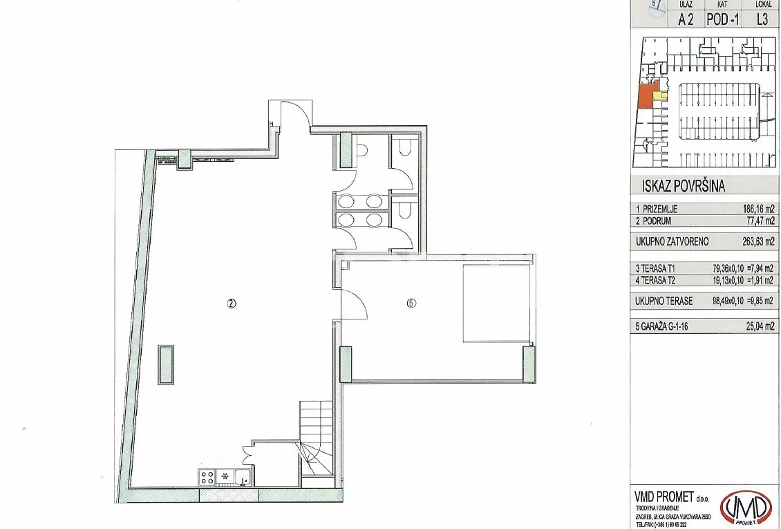 Commercial Space - Ulica Grge Tuškana, Centar, Zagreb, 292m2