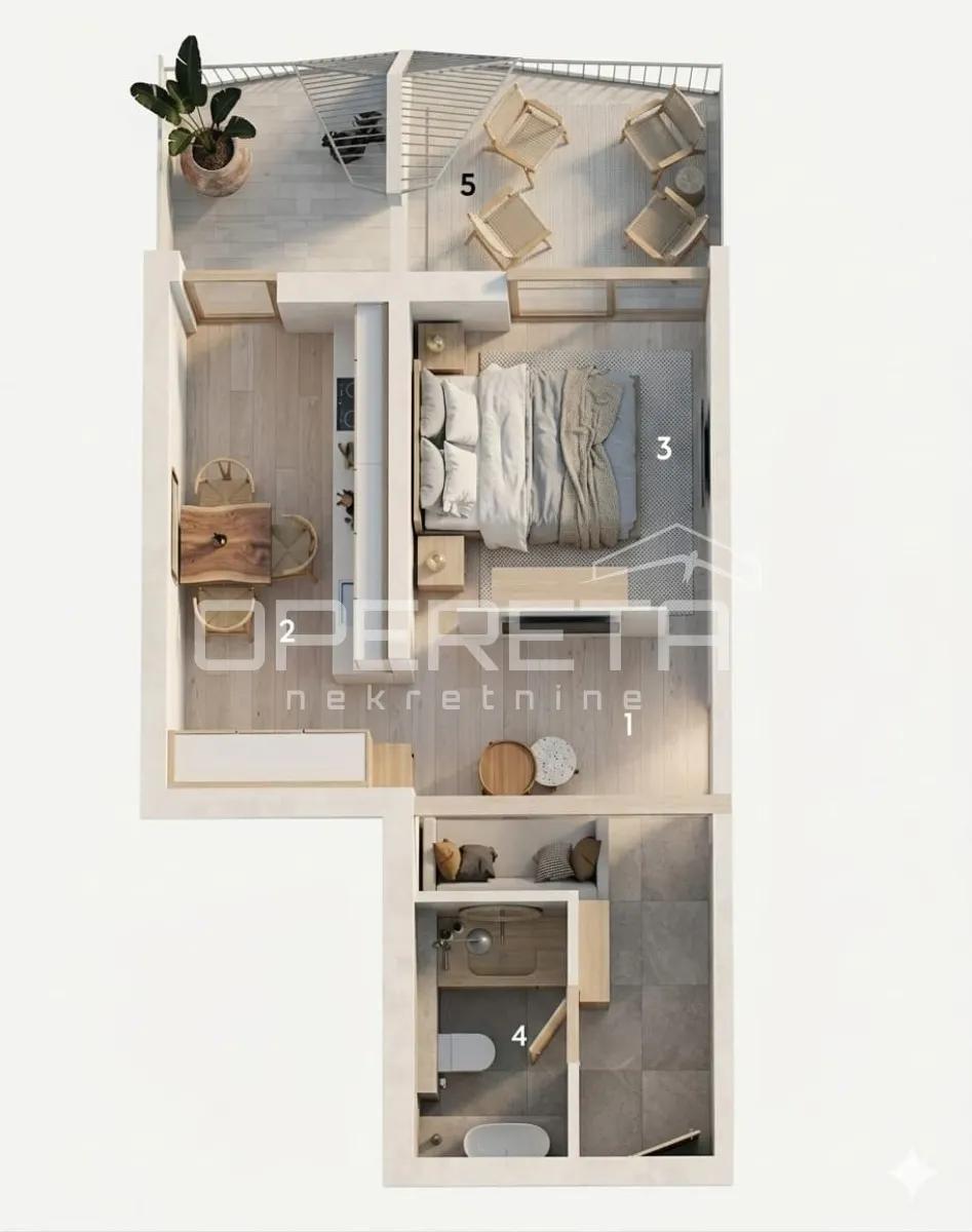 Apartment - put orišca, Split, Split, 42.35m2