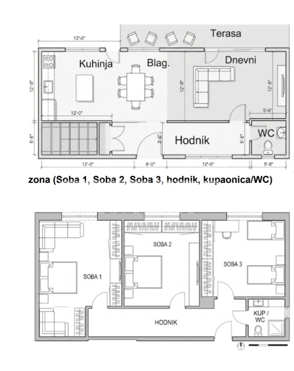 Apartment - Modrusanov prilaz, Pula, Pula, 128m2