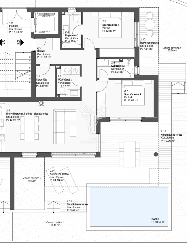 Stan - Tribunj, 122.22m2