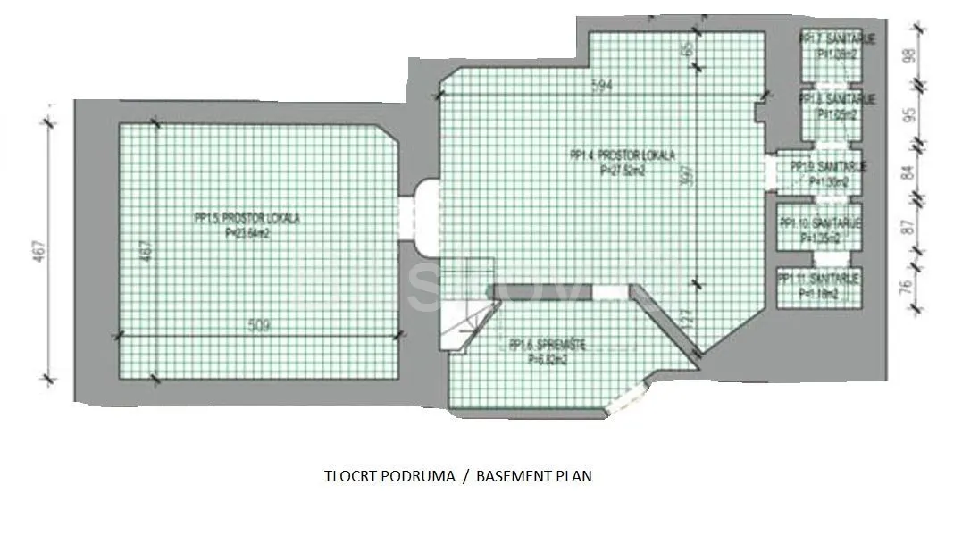 Commercial Space - Donji grad, Zagreb, 105m2