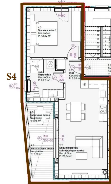 Stan - Vodice, 66.05m2