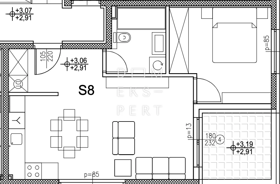 Stan - Sesvete, 53.37m2