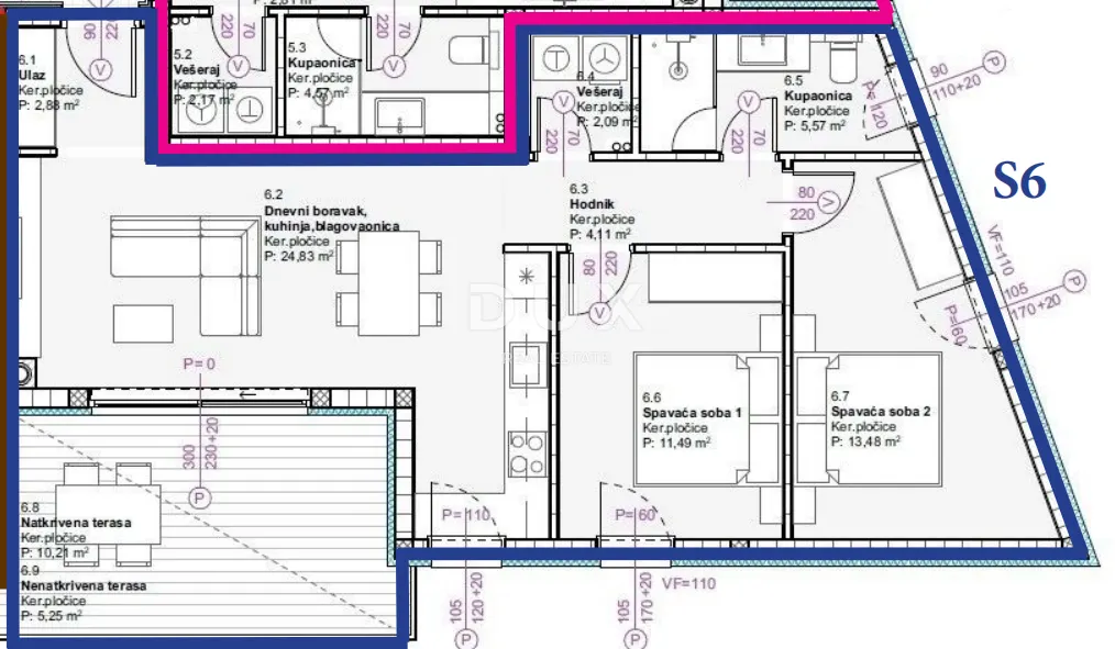 Stan - Vodice, 92.41m2