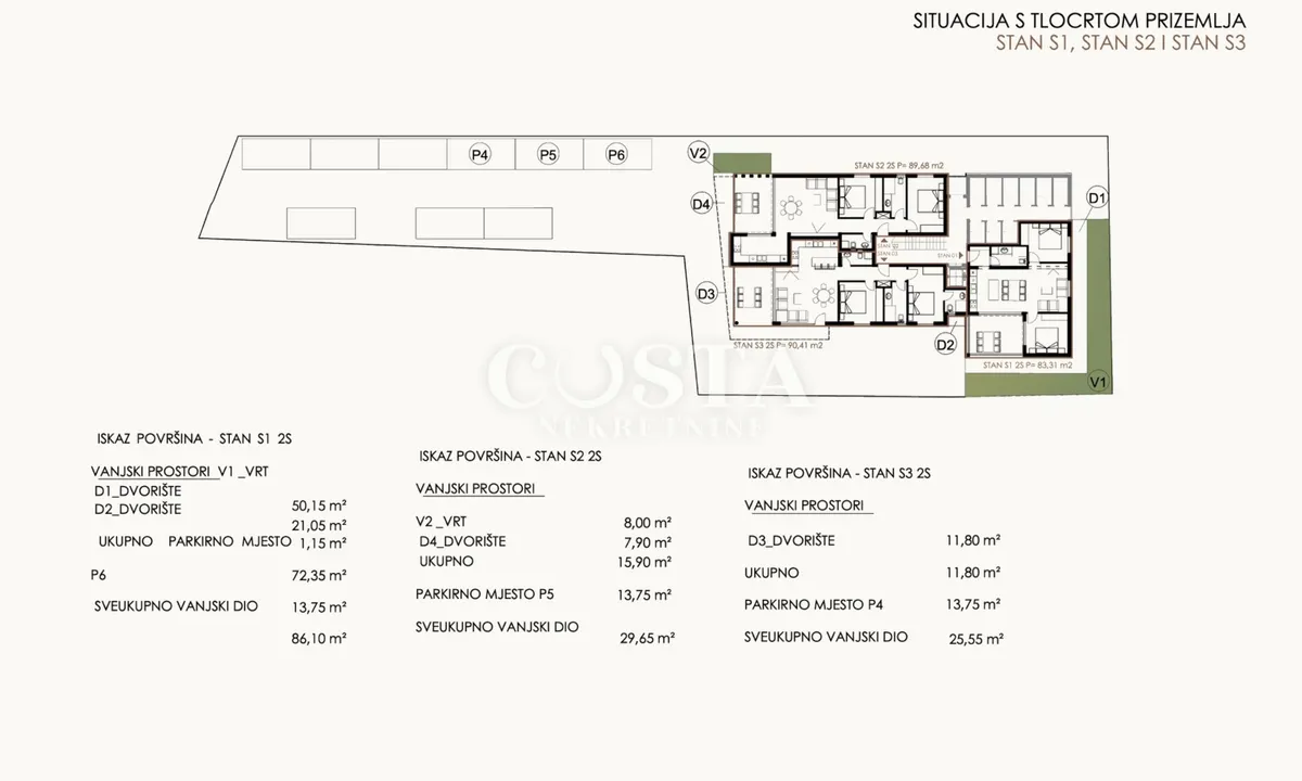 Stan - Privlaka, 90m2