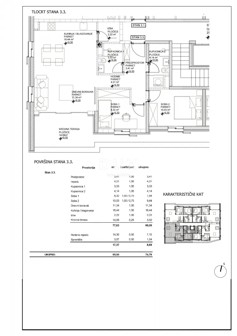 Apartment - Cres, 95m2