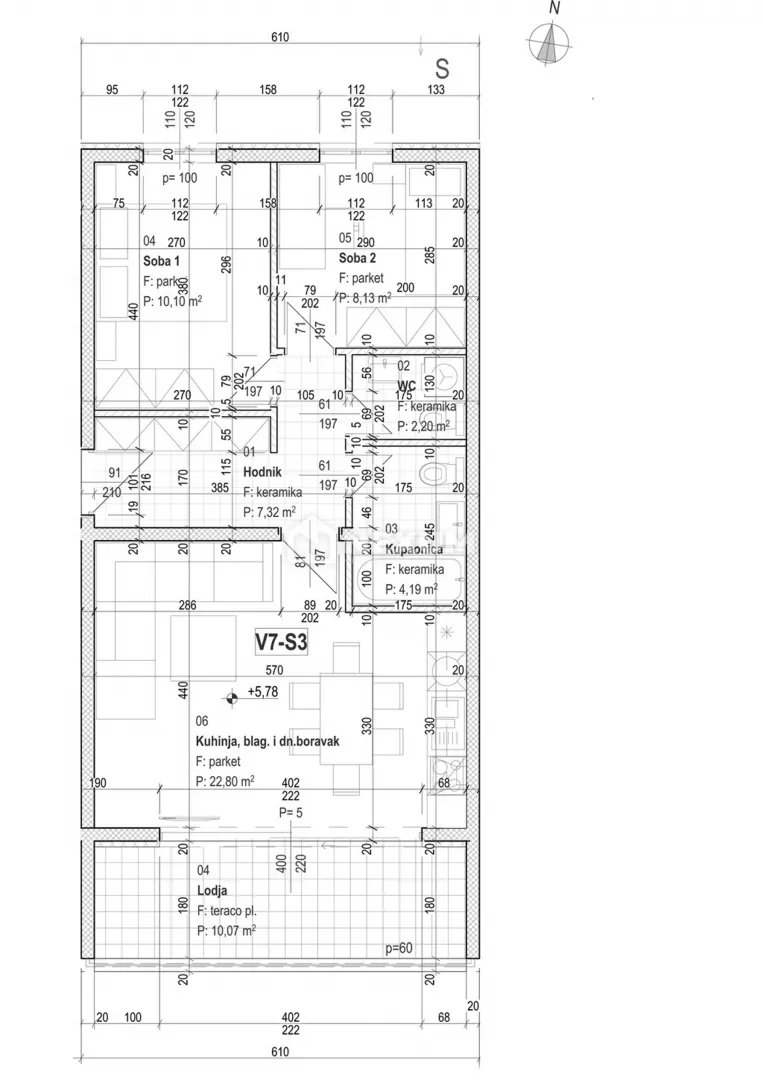 Stan - Podstrana, 73m2
