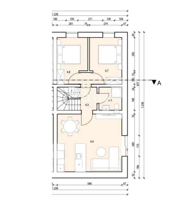 Stan - Malinska-Dubašnica, 58m2