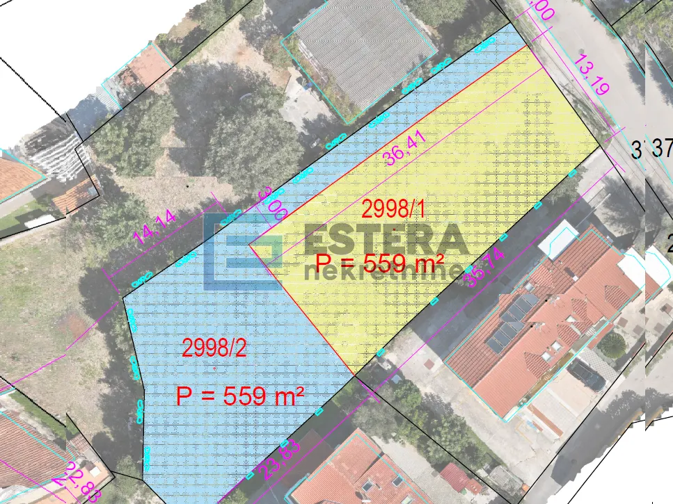 Zemljište - Biograd na Moru, 559m2