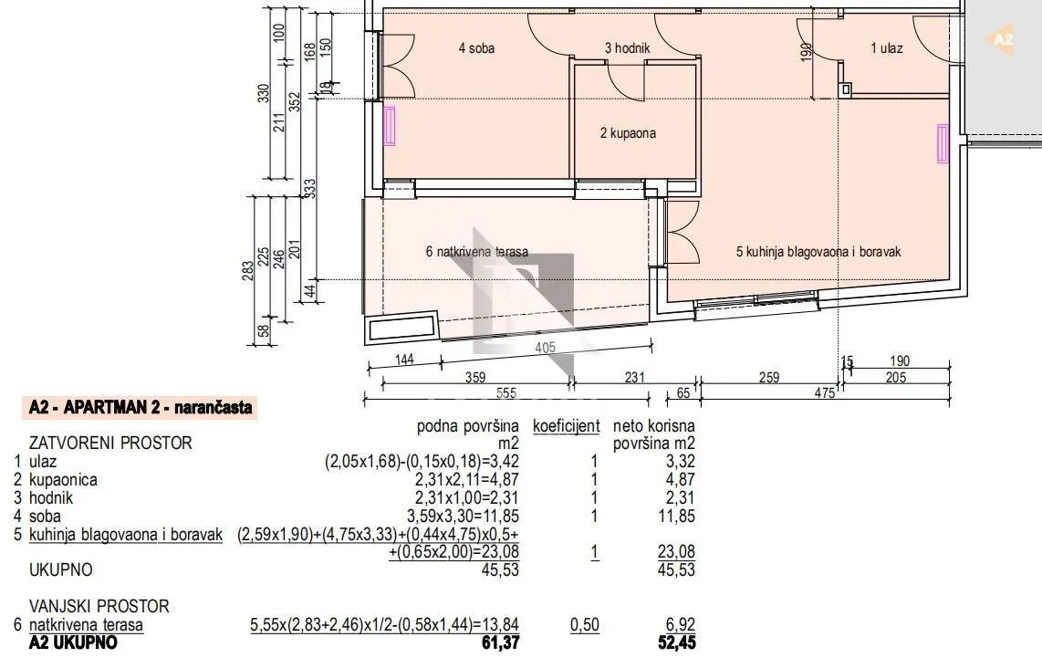 Apartment - Murter, 52.45m2
