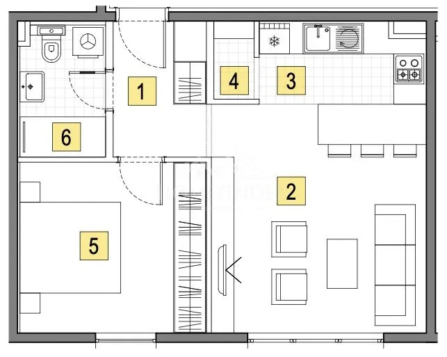 Apartment - Novi Zagreb - Istok, 47.66m2