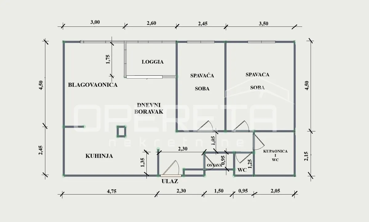 Stan - Stjepana Ladiša, Stenjevec, Zagreb, 79m2