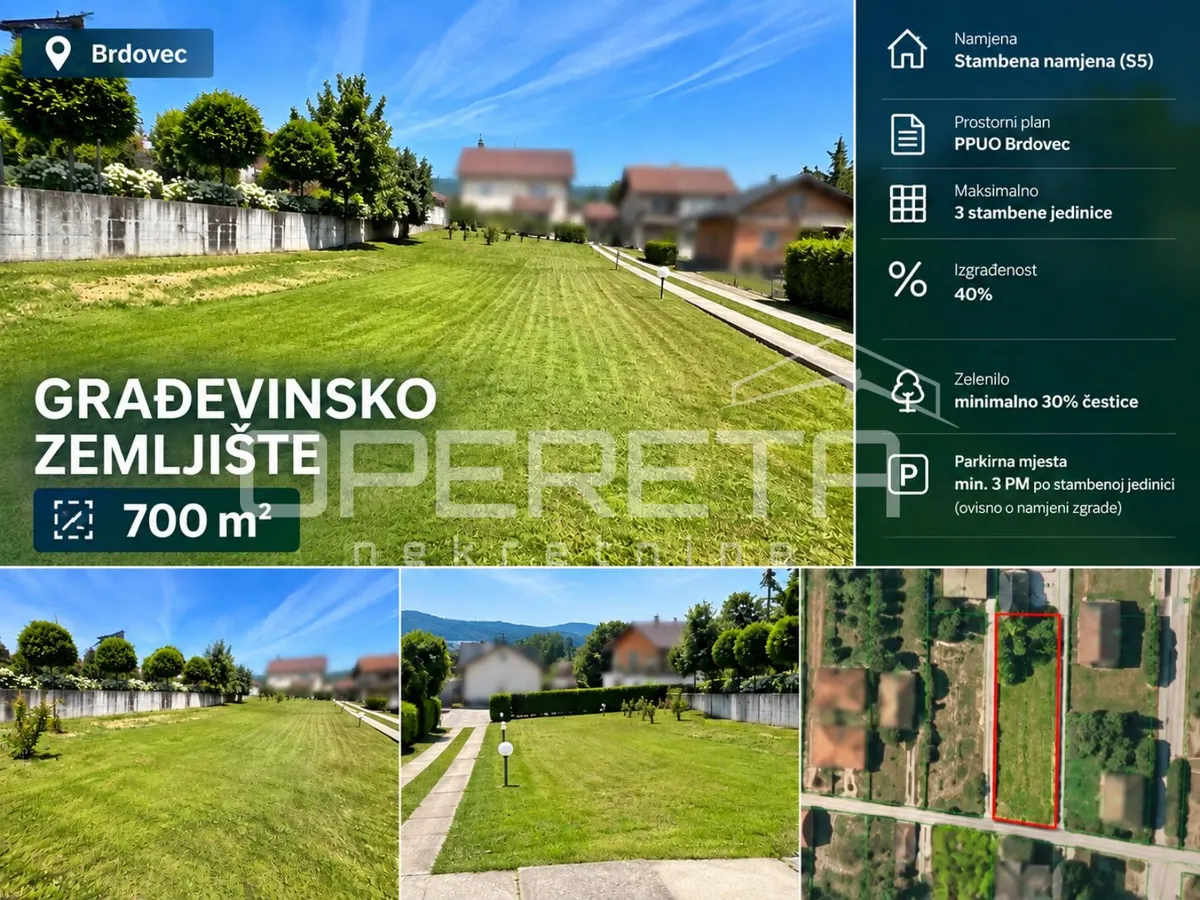 Zemljište - Brdovec, Zaprešić-okolica, Zaprešić-okolica, 700m2
