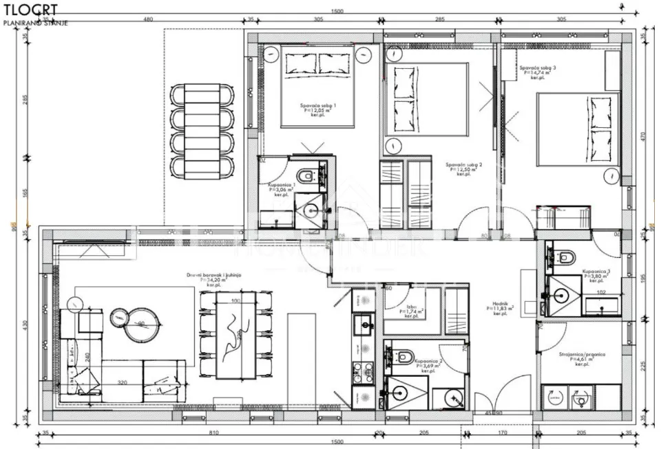 House - Zemunik Donji, 125m2
