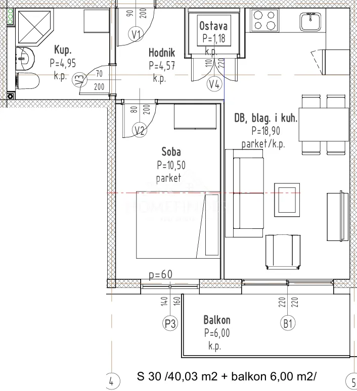 Apartment - Velika Gorica - Okolica, 43.03m2
