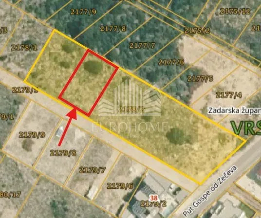 Zemljište - Vrsi, 500m2