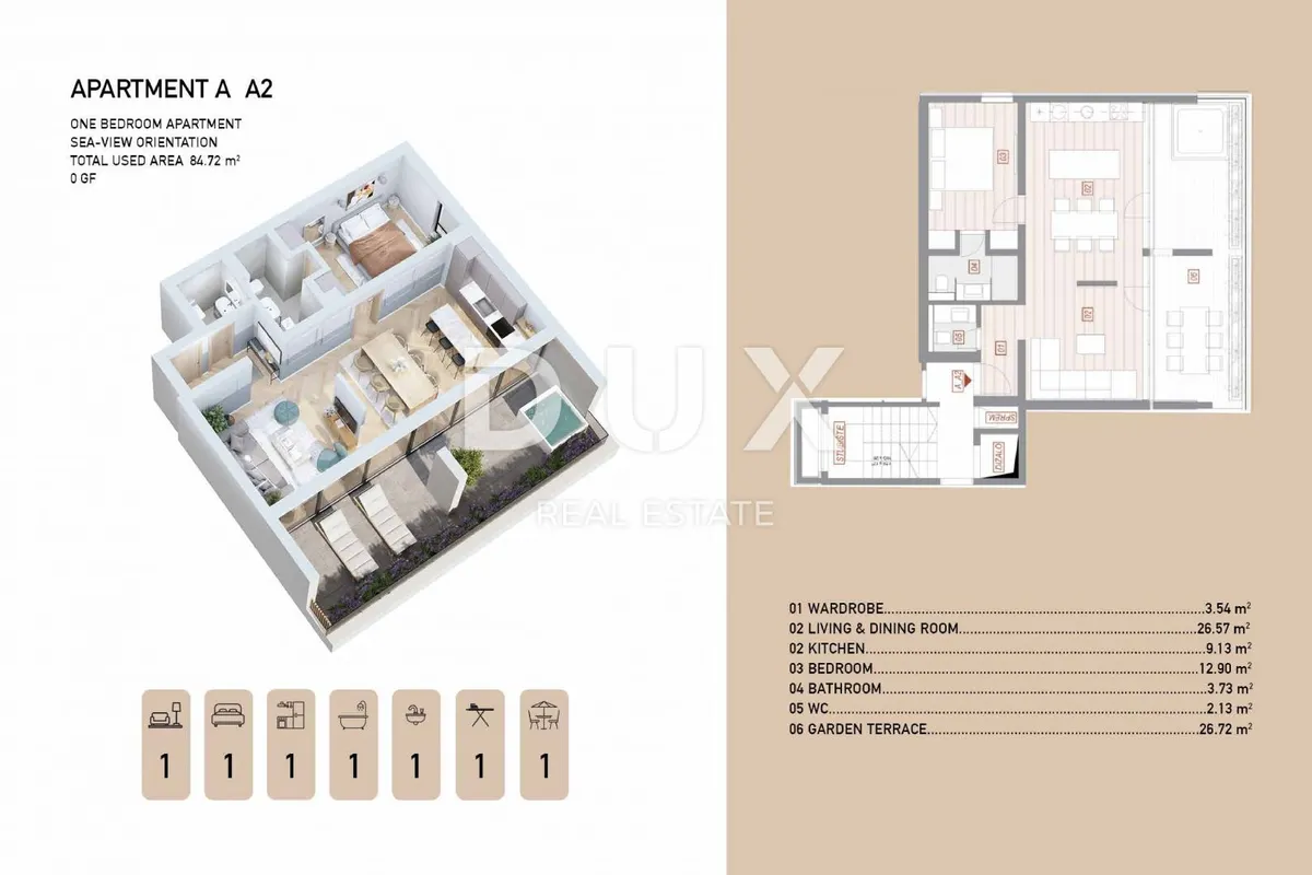 Stan - Opatija, 84.72m2