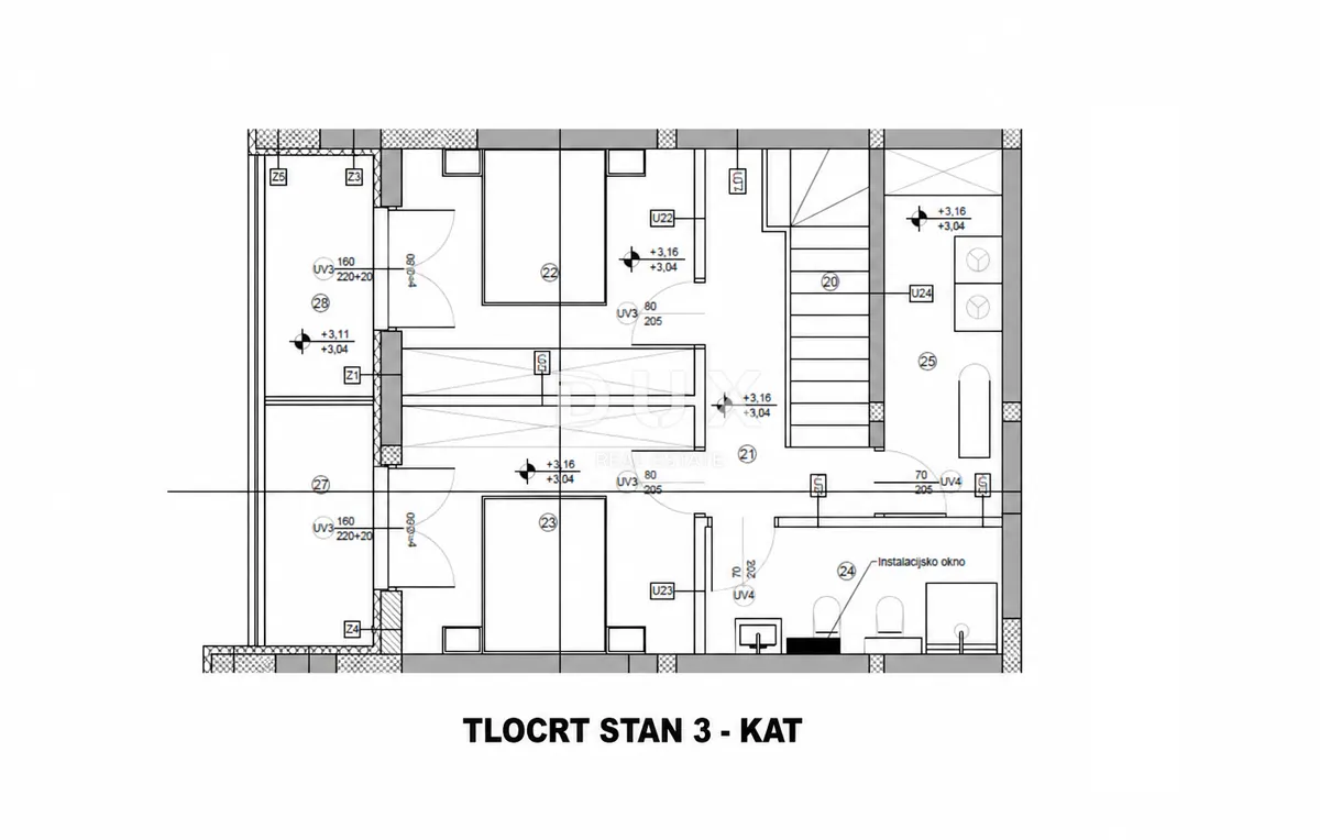 Stan - Vodice, 112.61m2