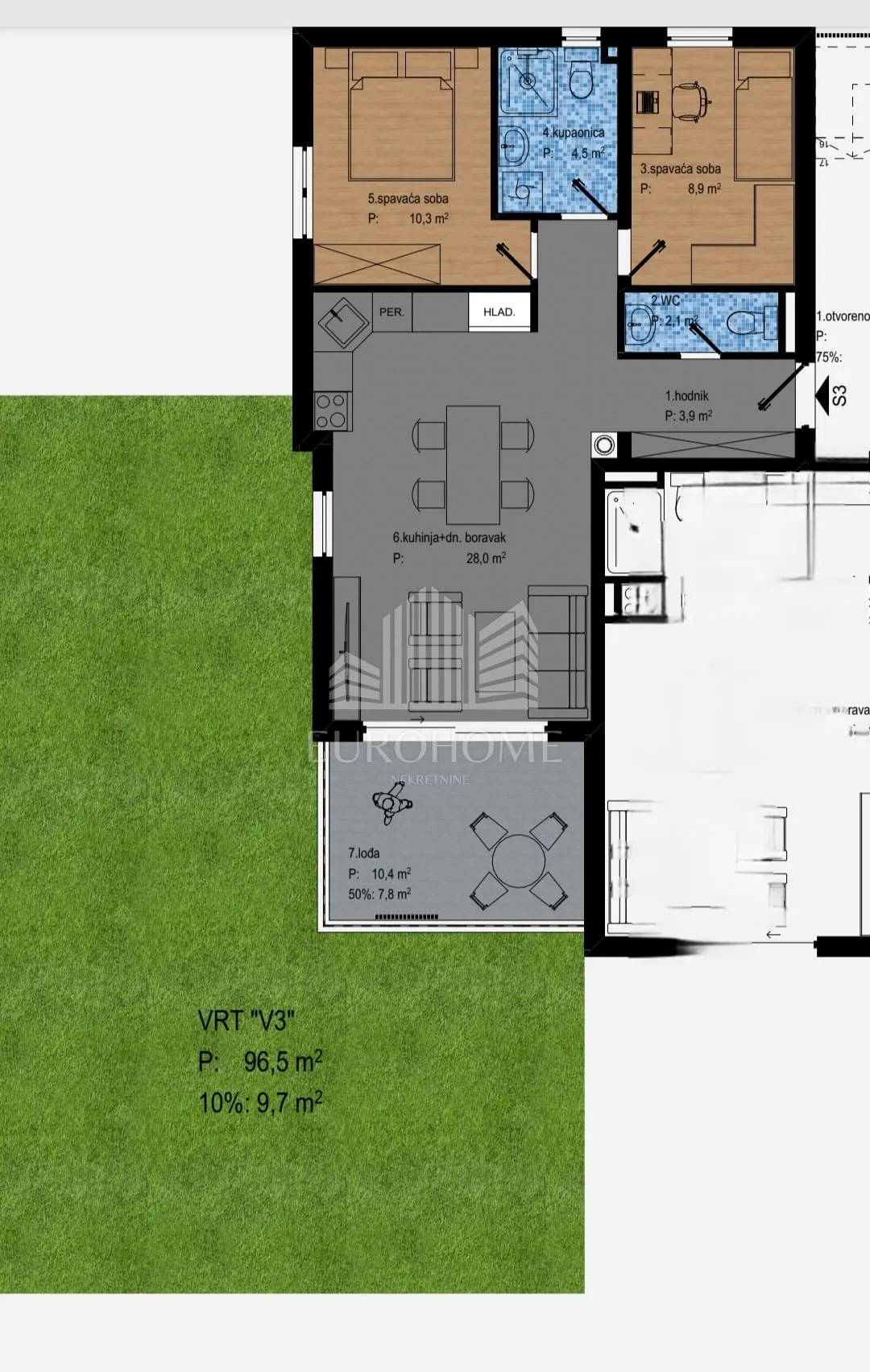 Stan - Zadar, 80.91m2